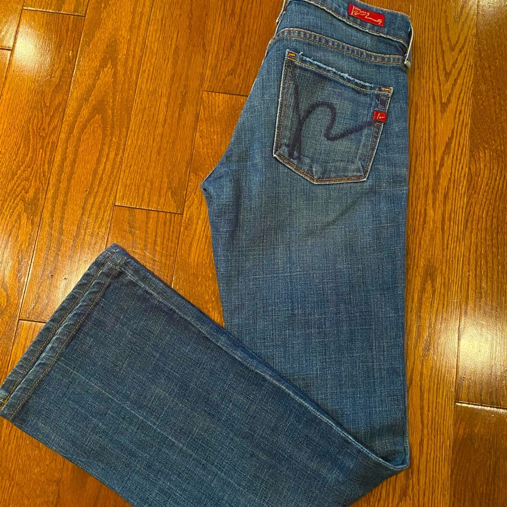 Vintage Citizens of humanity size 24 hemmed.  Inseam 29 in. outseam is 37 in.